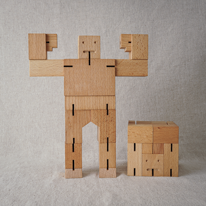 Cubebot方塊機器人-原木(M)