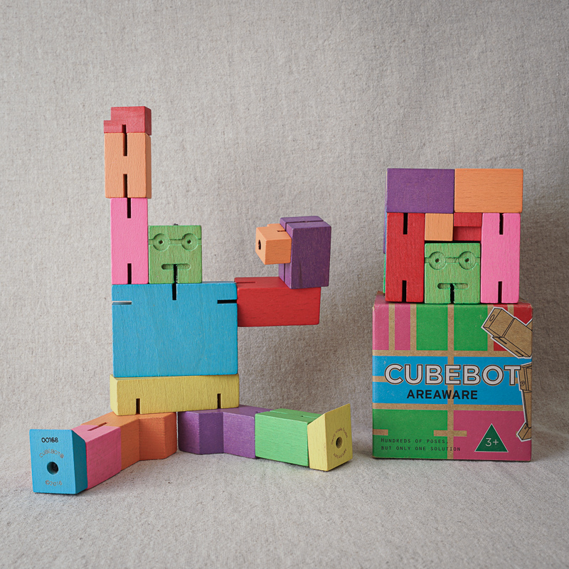 Cubebot方塊機器人-彩色 (Ｍ)